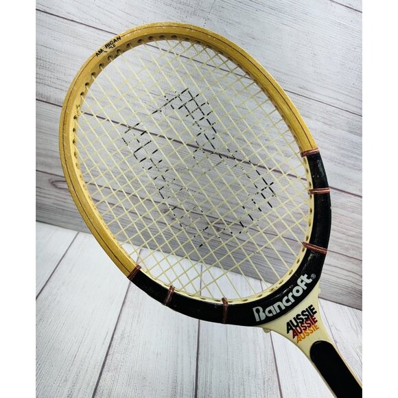 Bancroft | Games | Vintage Bancroft Aussie Wooden Tennis Racket 27 ...